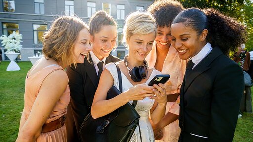 V.l.n.r.: Ellie de Lange, Melody Klaver, Lynn Van Royen , Naomi Janssens, Abigail Abraham
